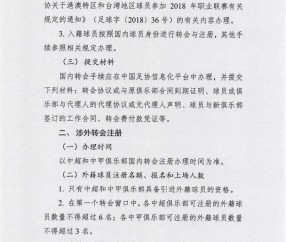 NG体育-新赛季中超外援注册7人上场5人 冬窗1.4至2.28